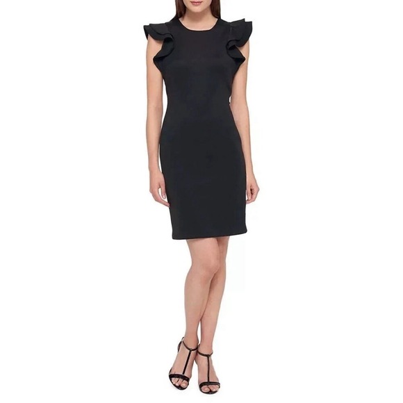 Tommy Hilfiger Womens Light Weight Scuba Dress Short Sleeve Dress Size 16 - Picture 3 of 15